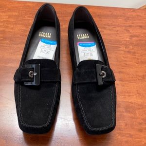 Stuart Weitzman “Buckleberry” suede flats